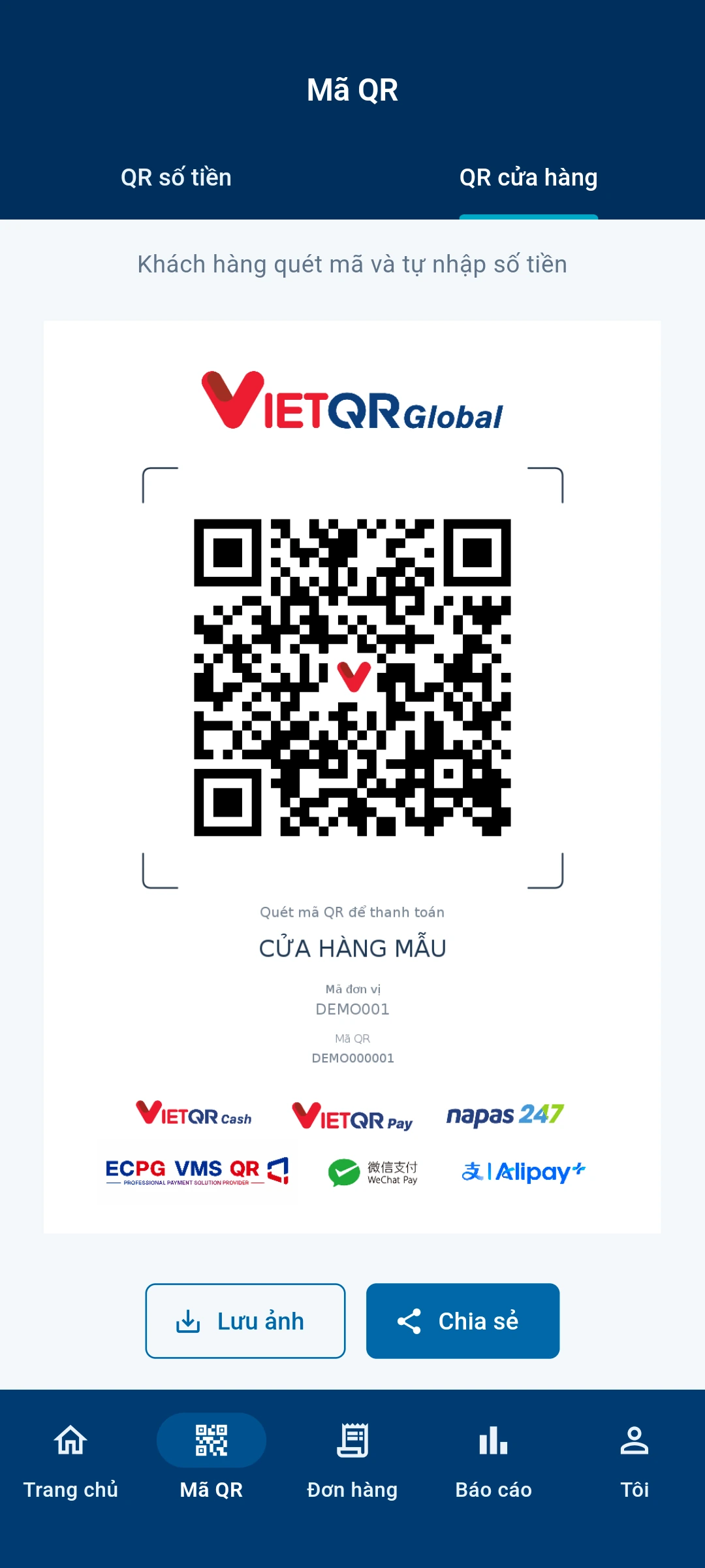 QR cửa hàng